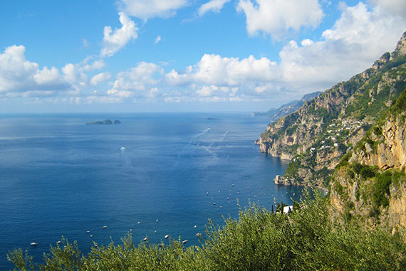 Sail and climb in Positano. Amalfi Coast rock climbing