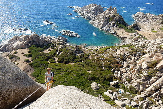 Sail from crag to crag, swim in between climb in Sardinia